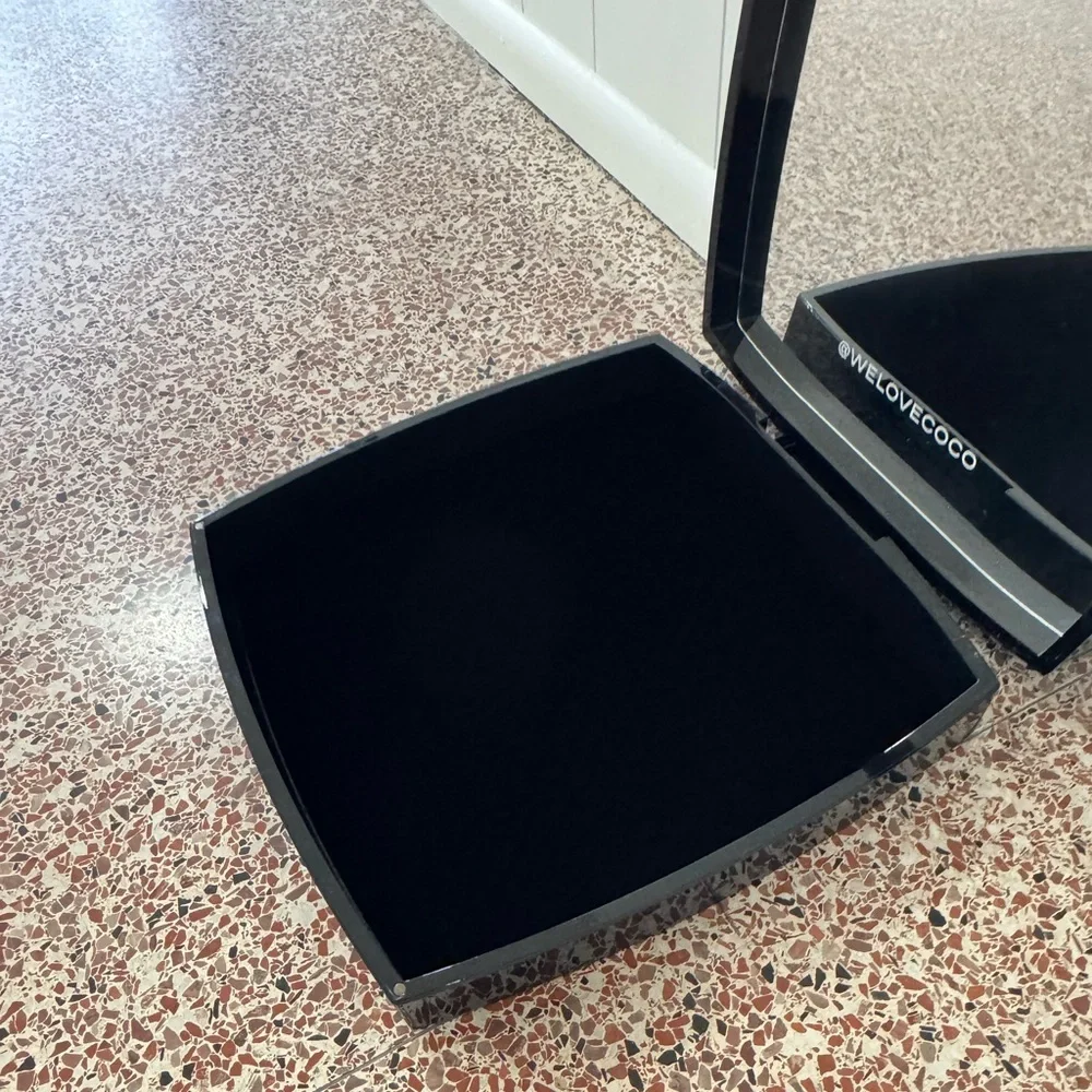 RARE CHANEL Giant Black Compact Beauty Box with Large Mirror From Fall 2015